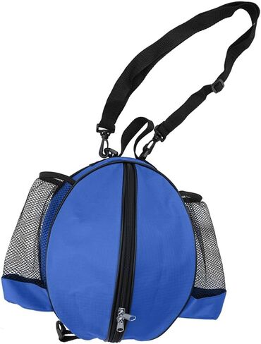 Size 7 (29.5") Basketball Bag Soccer Ball Football Volleyball Softball Sports Ball Bag Holder Carrier+Adjustable Shoulder Strap 2 Side Mesh Pockets f/Water Bottle Towel Sports Shoes in Saudi Arabia