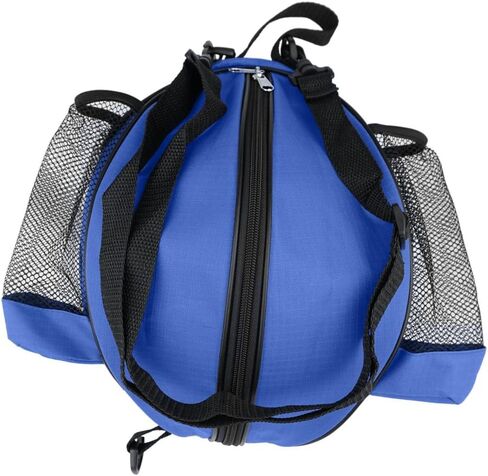 Size 7 (29.5") Basketball Bag Soccer Ball Football Volleyball Softball Sports Ball Bag Holder Carrier+Adjustable Shoulder Strap 2 Side Mesh Pockets f/Water Bottle Towel Sports Shoes in Saudi Arabia