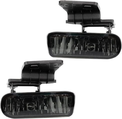 MAYASAF Amber Lens Fog Light Pair of Bumper Fog Lamp Assembly Fit for 1999-2002 Silverado 1500/2500/3500, 2000-2006 Suburban Tahoe Exclude Z71 in Kuwait