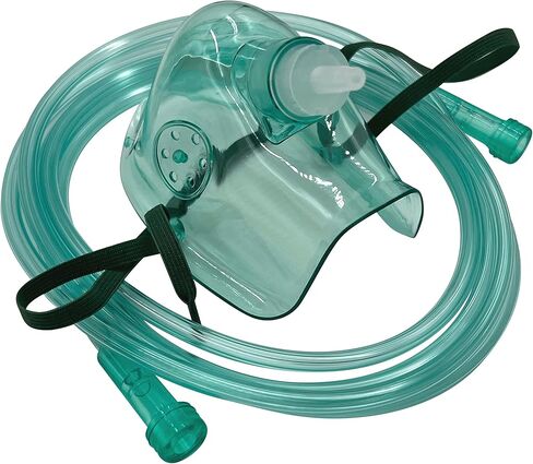 قناع أكسجين للبالغين قطعة واحدة مع أنابيب مقاومة للسحق بطول 6.8 قدم in Kuwait