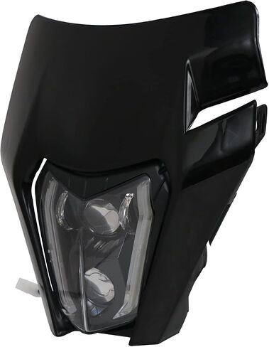 Dirt Bike Headlight Led，66W 3000lm Universal Motorcycle LED Headlight Kit，Pit Bike Headlight for Most Pit Dirt Bike Motorcycle Enduro ATV Scooters-Orange in Saudi Arabia