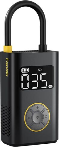 Fanttik X9 Pro Portable Tire Inflator for Motorcycle, 27s Fast Inflate Electric Bike Pump with Digital Tire Pressure Gauge, 150PSI Air Compressor for Electric Bikes, Compact Car, Ball in Kuwait