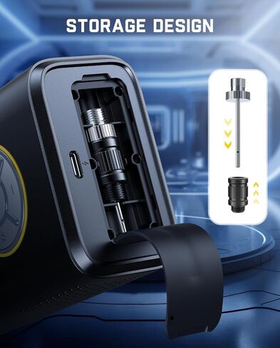 Fanttik X9 Pro Portable Tire Inflator for Motorcycle, 27s Fast Inflate Electric Bike Pump with Digital Tire Pressure Gauge, 150PSI Air Compressor for Electric Bikes, Compact Car, Ball in Kuwait