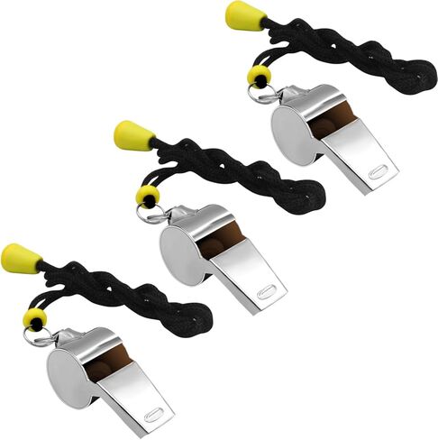 WONAPAD Whistle, Stainless Steel Sports Whistles with Lanyard, Loud Crisp Sound Whistles Great for Coaches, Referees, Teachers and Polices in Saudi Arabia