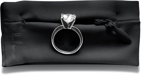 Wristband Ring Holder | Engagement & Wedding Ring Protector | for Yoga, Rock Climbing, Running, Sports, Fitness, Working Out, Travel (Limited Stretch) (Black) in Saudi Arabia