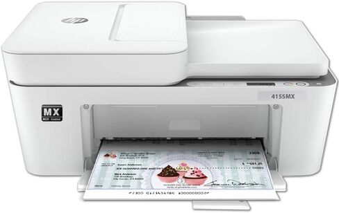 VersaCheck DeskJet 4155 MX MICR All-in-One Check Printer Gold Check Printing Software Bundle,White in Saudi Arabia