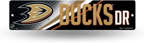 Rico Industries NHL Plastic Street Sign Plastic 4" x 16" Street Sign in Kuwait
