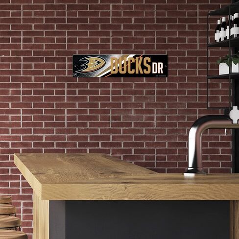 Rico Industries NHL Plastic Street Sign Plastic 4" x 16" Street Sign in Kuwait