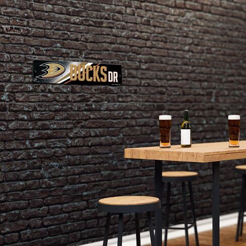 Rico Industries NHL Plastic Street Sign Plastic 4" x 16" Street Sign in Kuwait