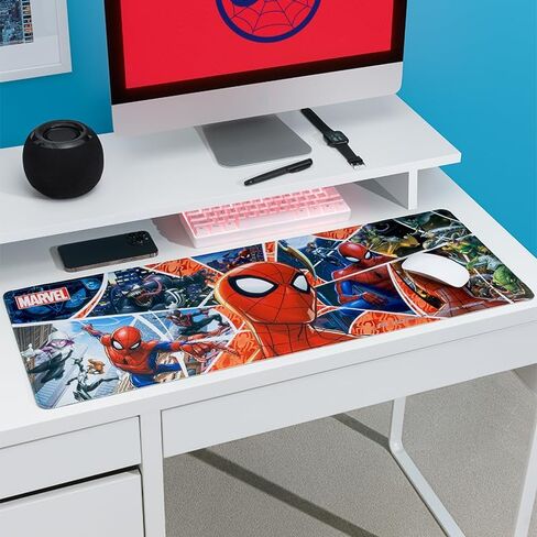Paladone Spider Man Desk Mat, 80cm x 30cm (31" x 11"), Large Desk Pad for Keyboard and Mouse, Officially Licensed Marvel Home Office and Gaming Desk Accessory, in Saudi Arabia