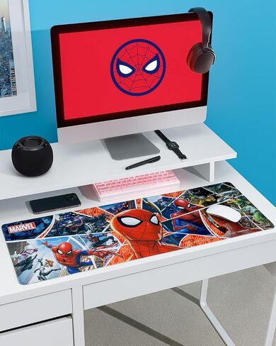 Paladone Spider Man Desk Mat, 80cm x 30cm (31" x 11"), Large Desk Pad for Keyboard and Mouse, Officially Licensed Marvel Home Office and Gaming Desk Accessory, in Saudi Arabia