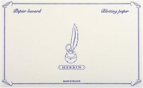 Herbin 25560T - Pack of 10 blotter paper 12x16cm 240g, Pink in Kuwait