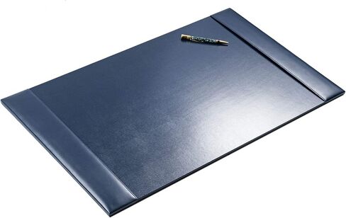 Dacasso Bonded Pad with Side Rails Luxury Leather Desk Blotter for Writing, 30 x 18, Brown in Saudi Arabia