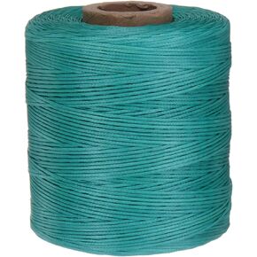 uxcell 300D 1.2mm Flat Waxed Thread 547 Yards Polyester Leather Sewing Waxed String Hand Stitching Waxed Cord for Leather Stitching Sewing Bookbinding DIY Craft Black