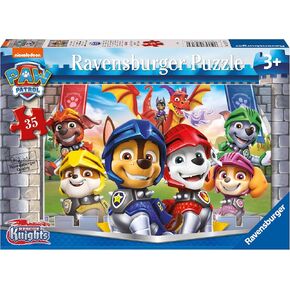 Ravensburger Paw Patrol Knights & Dragons 35 Piece Jigsaw Puzzle for Kids Age 3 Years Up - Educational Toddler Toys, 26,4 x 18,1 x 0,2 cm