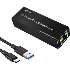 Throncom USB 3.0 to Gigabit Ethernet NIC Network Adaptor, 10/100/1000Mbps Type-C to RJ45 LAN Laptop Network Card Compatible with Windows Server/Windows/Linux/Mac OS