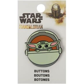 Blumenthal Lansing Star Wars The Mandalorian The Child Baby Yoda Enamel on Metal Shank Button