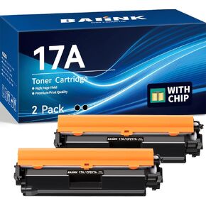 17A Toner Cartridge Replacement for HP 17A CF217A Compatible with HP Laserjet Pro M102w M130nw M130fw M130fn M102a M130a Pro MFP M130 M102 Series Printer (Black, 2-Pack)
