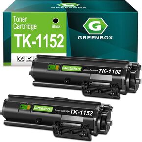 GREENBOX Compatible Toner Cartridge Replacement for TK1152 TK-1152 1T02RV0US0 for ECOSYS P2235dw M2635dw M2635dn P2235dn M2135dn M2735dn Printer (2-Pack Black)