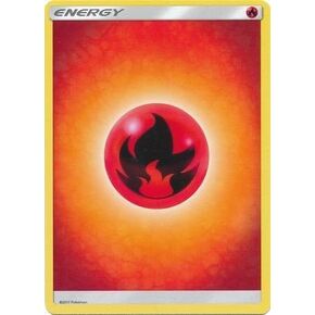 Pokemon Lot of X10 Basic Fire Type Energy Cards...Misc. Sets/Same Design