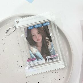 Star Sweet Candy Photocard Holder Postcard Lomo Cards Keychain Holder