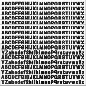 2080 Pcs Small Letter Stickers, 10 Sheets 0.5 Inch Black Alphabet Stickers, Waterproof Vinyl Letter Decals Mailbox Letter Labels Self Adhesive Scrapbook Letter Sticker for Water Bottles Phone in Saudi Arabia