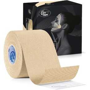 CureTape Beauty Kinesiology Tape | Anti-Wrinkle Face Tape | Face Lift Tape for Toning, Firming & Tightening The Skin | Kinesiology Tape for Face and Sensitive Skin | Soft on The Skin