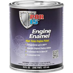 POR-15 Engine Enamel, High Temperature Engine Paint, 16 Fluid Ounces, Chevy Orange…