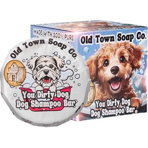 The Natural Dog Shampoo Bar Soap - for Sensitive Skin | All Natural Dog Soap Bar Made with 100% Therapeutic Grade Lavender, Peppermint & Eucalyptus Essential Oil, 5 oz (Pack of 2)