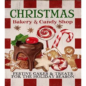 Xiyuekissu 5D Diamond Art Kits for Adults Christmas Bakery Candy Shop Full Drill Diamond Arts for Home Wall Decoration 12×16 Inches …