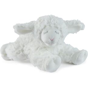 GUND Baby Sustainable Lamb Rattle, Winky Lamb Stuffed Animal, Plush Made from 100% Recycled Materials, Plush Rattle Sensory Toy for Babies, White, 7"