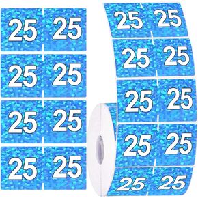 2025 Year Stickers Color Coding 3/4" x 1 1/2" File Folder Year Label Coded Colored Year Stickers for End Tab File Folder Organization Office Supplies 500 Pcs (Green)