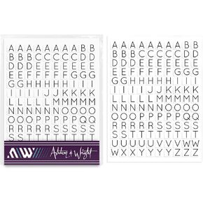 Ashton and Wright - A-Z Alphabetical Letter Stickers - 260 Easy Peel Labels - 8 x 8mm