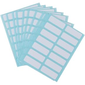 Vctitil 168pcs in 12Sheets Price Sticker Blank Note Labels Sticky Writable Labels Blank White Name Stickers for File Folders Envelopes School Office and Home