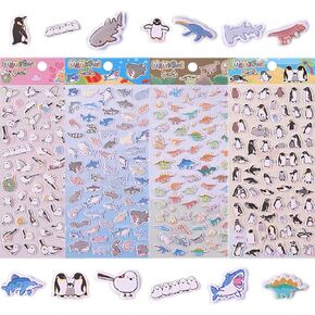 Colorful Fun Stickers, Cartoon Stickers, Animal Stickers, Bird Pattern Stickers, Penguin Stickers, Dinosaur Stickers, Dolphin Stickers, Children Stickers Large Collection, Infinite Joy