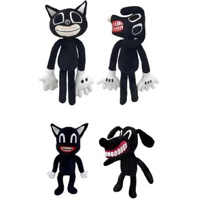 4PCS Siren Head Plush Toys Siren Head Family Cartoon Cat Cartoon Dog Plush Toy Christmas Halloween Plush Toys for Home Party Gift Birthday Gift