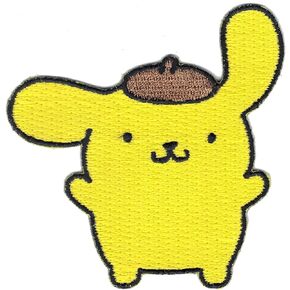 Hello Kitty Pom Pom Puri Cartoon Iron On Embroidered Applique Patch