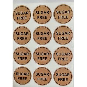 1.5 inch 300 PCS Sugar Free Stickers Label Removable Stickers