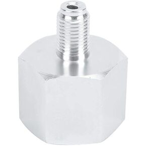 CO2 Adapter Aluminum CO2 Regulator Cylinder Adapter Pneumatics Connector Fitting Converter Accessories for Homebrew Beer Aquarium(3/8 to W21.8)