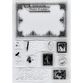 Post Card Frame Stamp Clear Stamps for Card Making Decoration and DIY Scrapbooking 2111531
