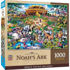 MasterPieces 1000 Piece Jigsaw Puzzle for Adults, Family, Or Youth - Noah's Ark - 19.25"x26.75"