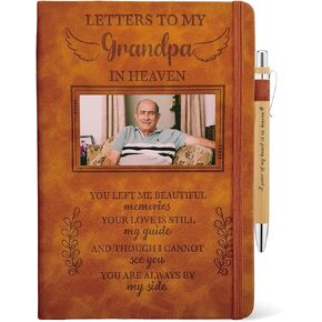 Letters To My Grandpa In Heaven Journal 200 Pages Notebook A5 Lined with Window in Cover, In Loving Memory of Grandpa, Memorial Sympathy Condolence Remembrance Grieving Gifts for Loss of Grandpa