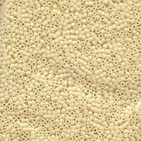 50 Grams Miyuki Delica Bead 11/0 Opaque Dark Cream Bulk Bag DB0732-50