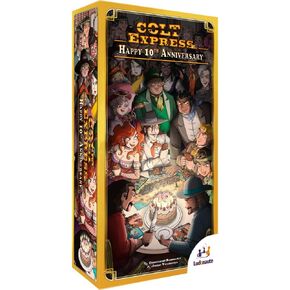 Colt Express: Happy 10th Anniversary Promo Box - Expansion, Upgraded Components, Family Strategy Board Game, Ages 10+, 2-6 Players, 40 Min