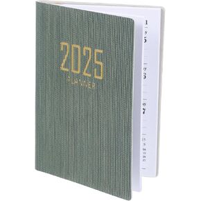 مخطط 2025، تقويم مخطط شهري 2025 دفتر 2025 تقويم الجيب الأسبوعي، جدول منظم جدول الأعمال الأسبوعي، جدول أعمال المفكرة للمنزل والمكتب باللون الأخضر