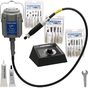 FOREDOM 2252 CHISEL CARVING KIT K.2252 WOODCARVING LX MOTOR EMX 50C HIGH TORQUE
