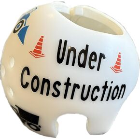 Under Construction Cranial Baby Helmet Doc Band Decal Stickers