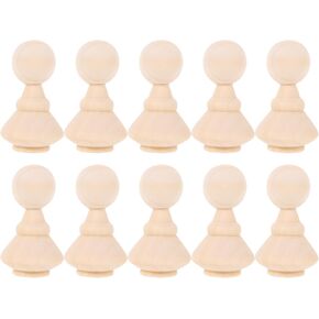 SAFIGLE مصنوعات خشبية غير مكتملة 10 قطع ديكور صنع أشكال ألعاب أجسام دمى دمى خشبية غير مكتملة أشخاص يرسمون حرفية يدوية ديكورات خشبية لعبة فنون خشبية لشخصيات الخشب غير المكتمل in Kuwait