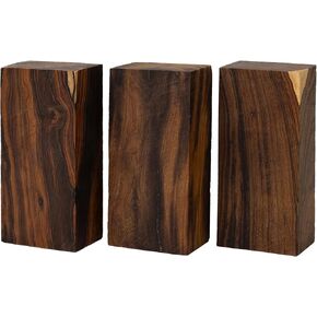 IECAP LLC Pack of 3 Hardwood Ironwood Blanks, Exotic Wood – Woodchucks Wood – Hardwood Lumber – Natural Wood for DIY Crafts – Ironwood Lumber Turning Blanks – Size 6 x 3 x 2 inches