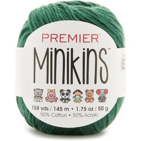 PREMIER YARNS Premier Minikins Yarn-Basil, White